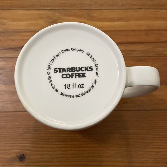 Starbucks Architecture Series New York City Coffee Mug 18 oz 2007 White Ceramic - Picture 6 of 10